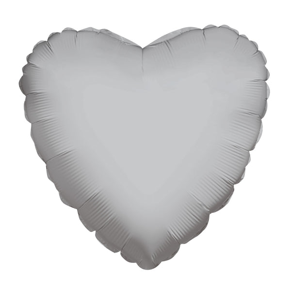 Globo de corazón blanco