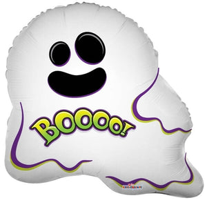 Globo de fantasma y palabra Boo