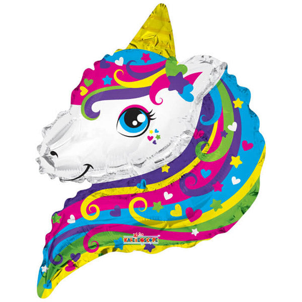 Globo con forma de cara de Unicornio